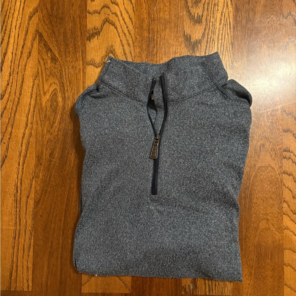 Greg Norman Collection Men's Gray Zip-Up Sweater